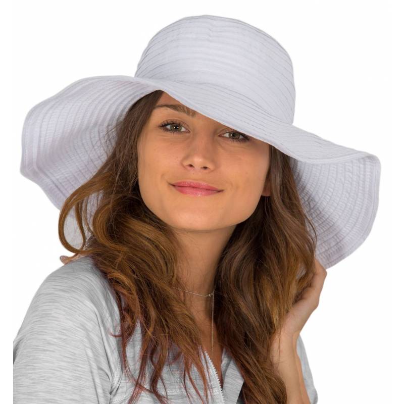 Rigon Chapeau De Soleil Anti Uv Pour Femmes Blanc