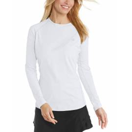 T shirt de bain femme anti UV - Manches longues - Hightide - Blanc