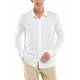 Chemise anti UV pour homme - Bouton Vita vers le bas - Blanc