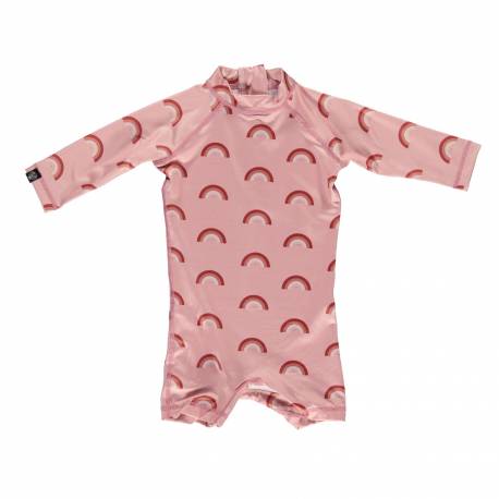 Maillot De Bain Anti Uv Pour Bebe Arcenciel Rose Rose Beach Bandits